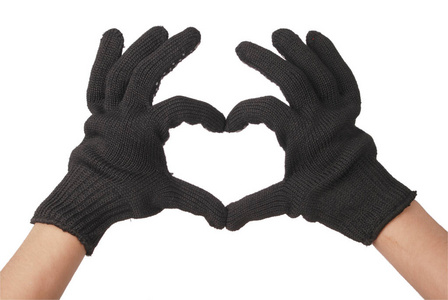 两个园丁手中耐手套照片