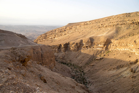 在以色列的沙漠景观