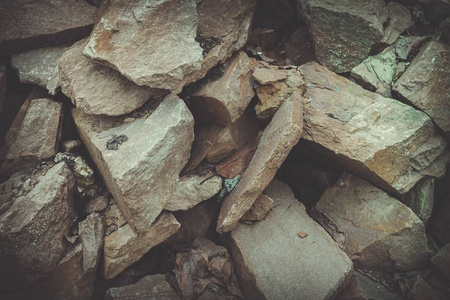 山上的石头图片