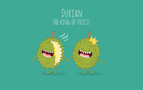 榴莲可爱图片