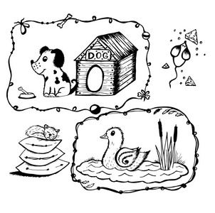 狗框图片-狗框素材-狗框插画-摄图新视界