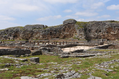 罗马时代的遗迹的 Conimbriga，葡萄牙