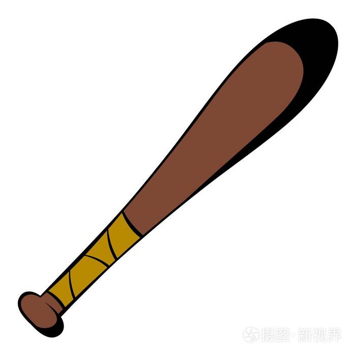 棒球球棒图标在图标卡通