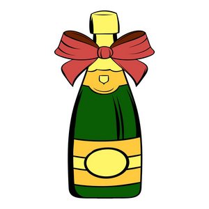 瓶的香槟图标卡通