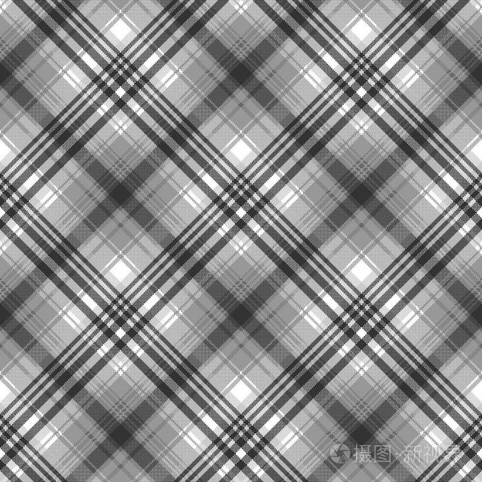 灰色黑色白色像素复选格子无缝模式