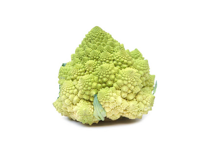 romanesco 青花菜上白色隔离