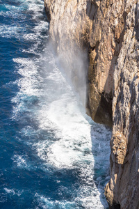洞穴海王星在撒丁岛，意大利阿尔盖罗