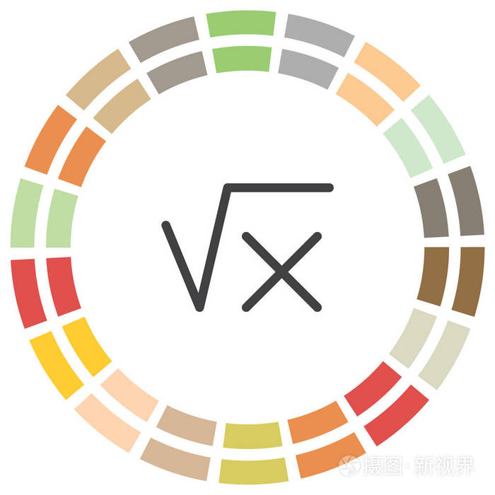 平方根符号插画 正版商用图片0xsbmt 摄图新视界