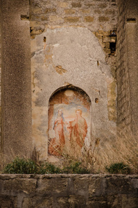旧的 Partanna，西西里岛的废墟
