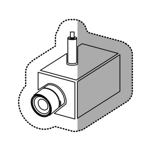 剪影视频摄像机内部图标