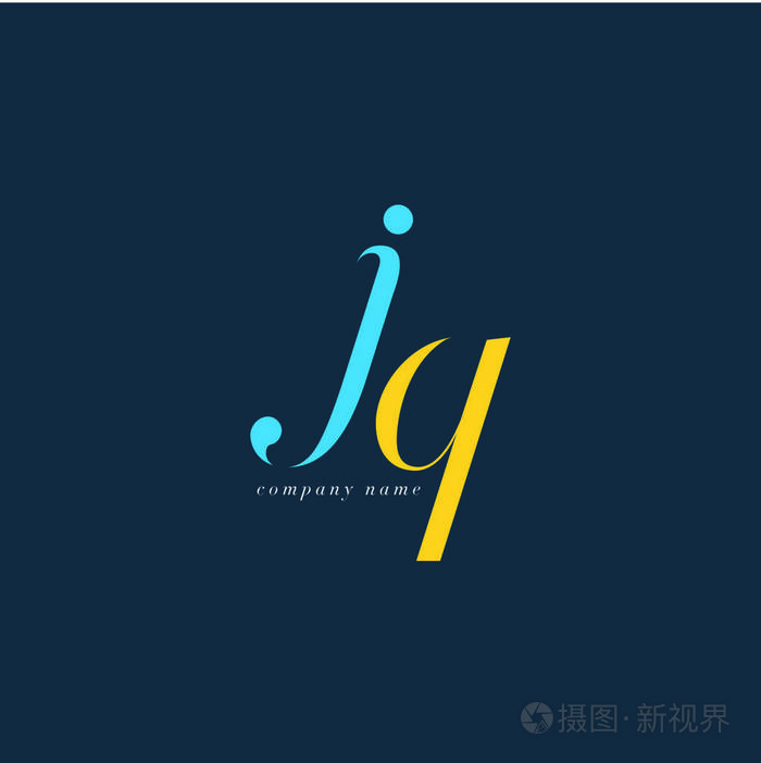 jq字母标志模板