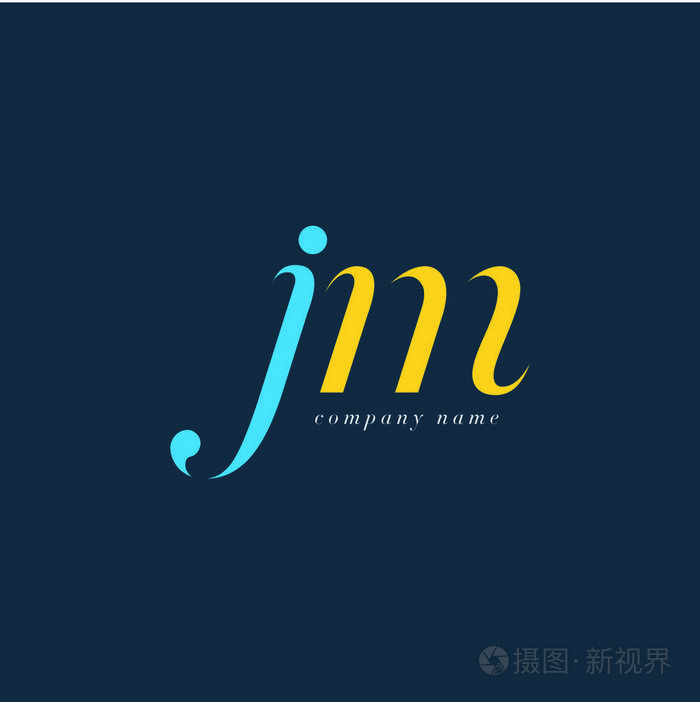 Jm 字母标志模板