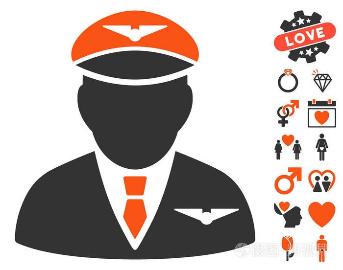 与可爱的奖金试点图标