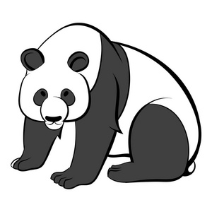 熊猫的图标卡通