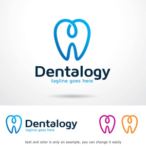 Dentalogy 标志设计矢量模板