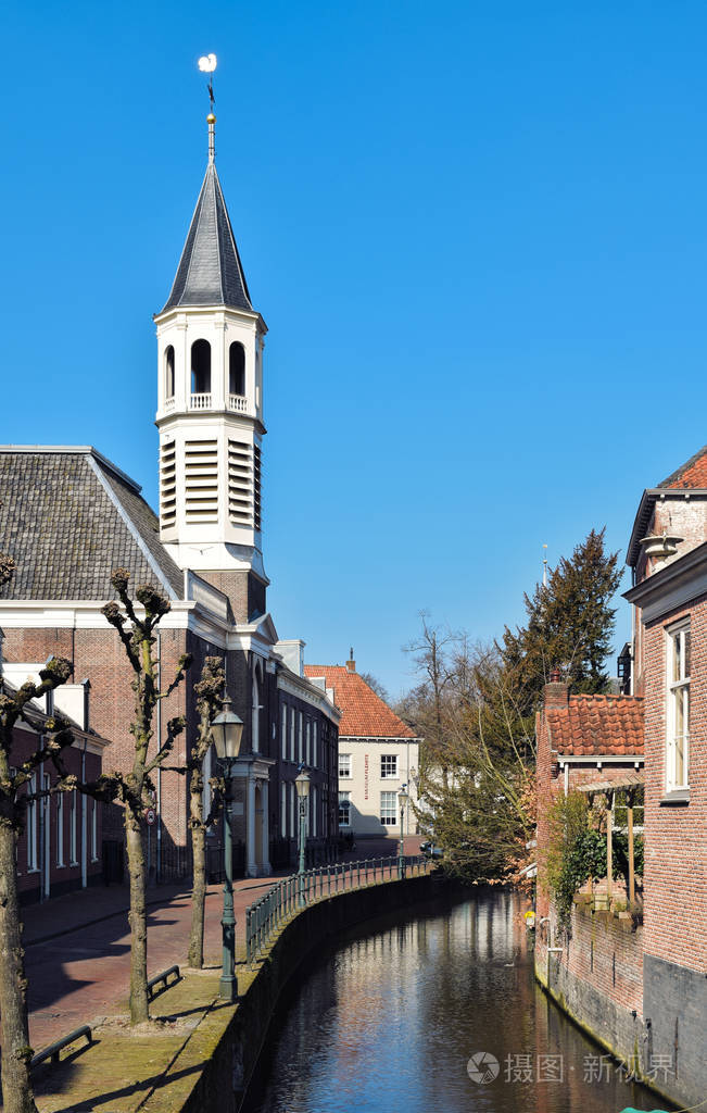 一个古老的教堂,阿姆斯特丹荷兰照片-正版商用图片0xta0c-摄图新视界