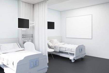 动态图老师床震角的病房内有紫色床照片