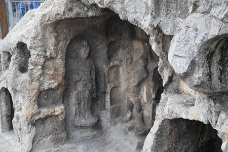 中国洛阳佛教洞穴图片