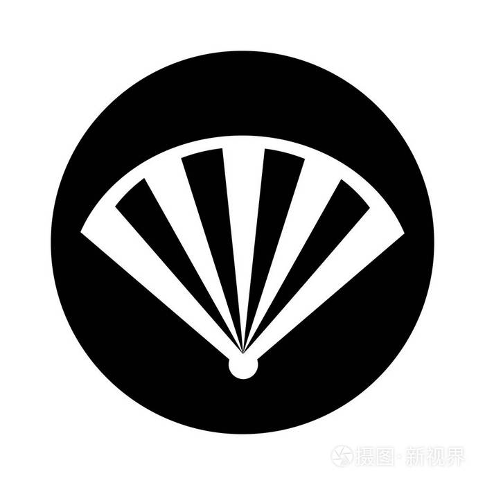 中国扇子传统图标