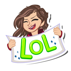 孤立在白色背景上的矢量明亮的动态卡通插画照片