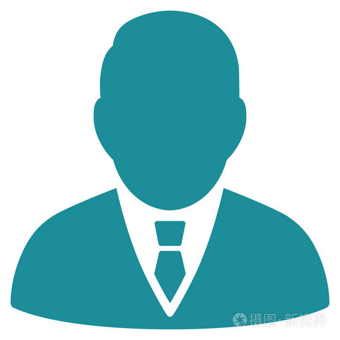 老板的平面矢量图标