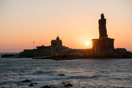 Kanyakumari 科摩罗角海面之上的日出