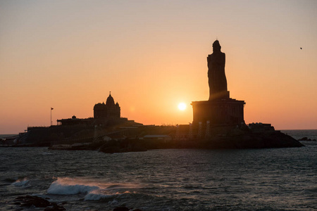 Kanyakumari 科摩罗角海面之上的日出