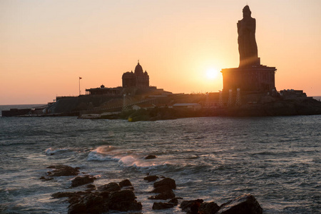 Kanyakumari 科摩罗角海面之上的日出