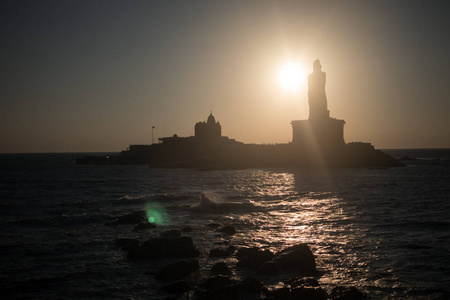 Kanyakumari 科摩罗角海面之上的日出