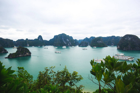美丽的景色的群岛，东南亚地区的越南下龙湾，教科文组织世界文化遗产，风景