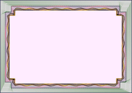 用于证书框架空白模板