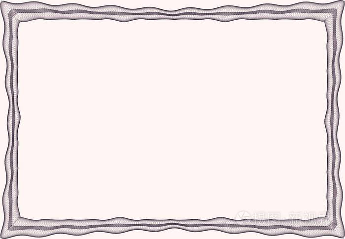 用于证书框架空白模板