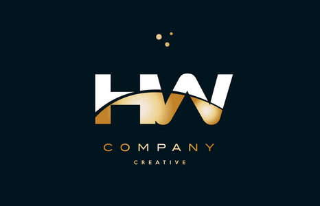 h黄色hw h w 白色黄色金金色豪华字母表字母标志 ico照片