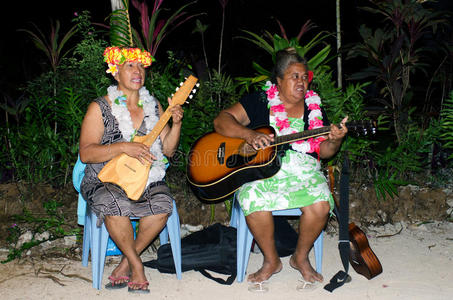 库克群岛艾图塔基泻湖波利尼西亚太平洋岛屿音乐