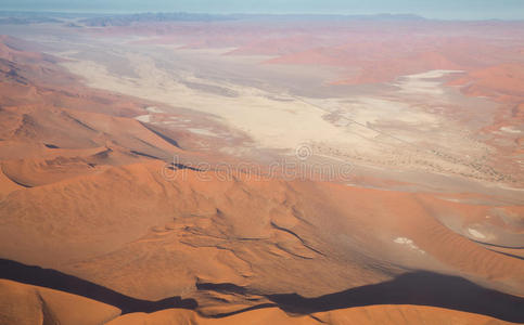 沙漠景观鸟瞰图