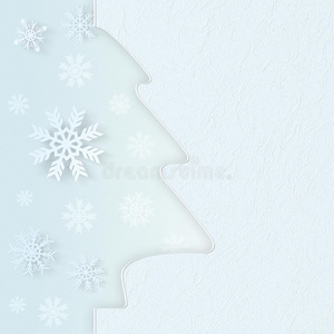 圣诞树和雪花的形状