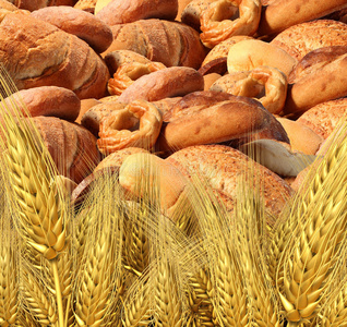 小麦面包收获