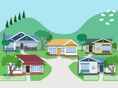 郊区别墅解决图片-郊区别墅解决素材-郊区别墅解决插画-摄图新视界