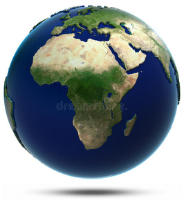 从太空看非洲地图