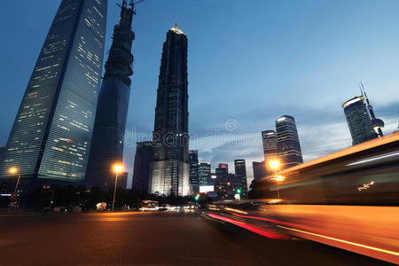 上海现代城市夜景