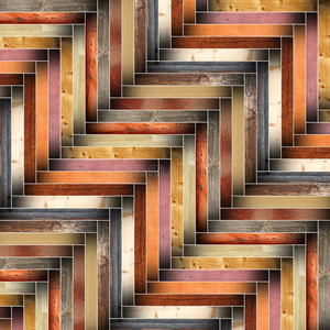 许多不同的木瓦形成地板设计图片