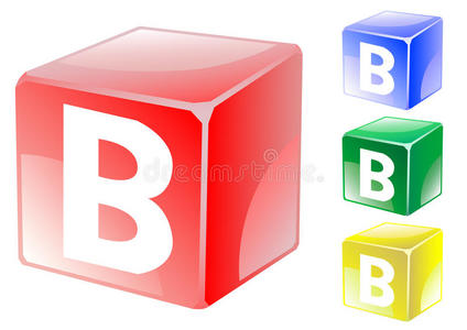 立方体中的字母b