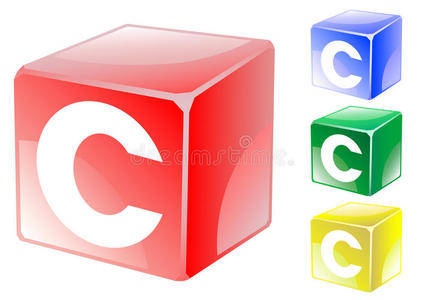 立方体中的字母c