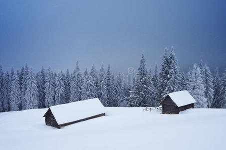 山里的暴风雪