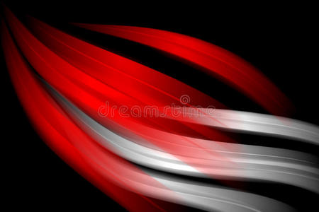 红色抽象波浪背景