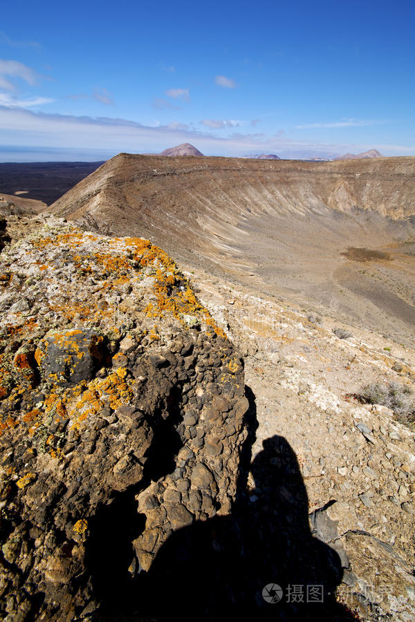 洛杉矶火山区的timanfaya