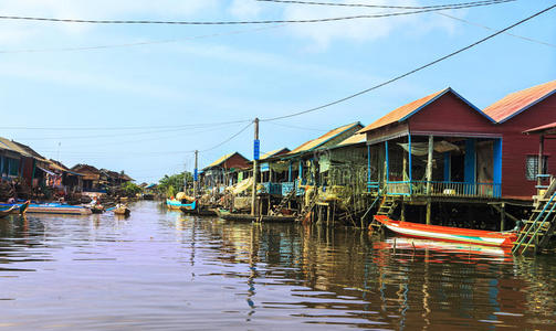 柬埔寨洪水图片