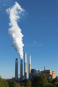 杜克能源公司的烟囱图片