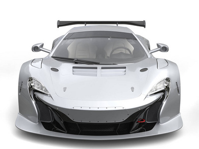 浅灰色金属城市跑车照片