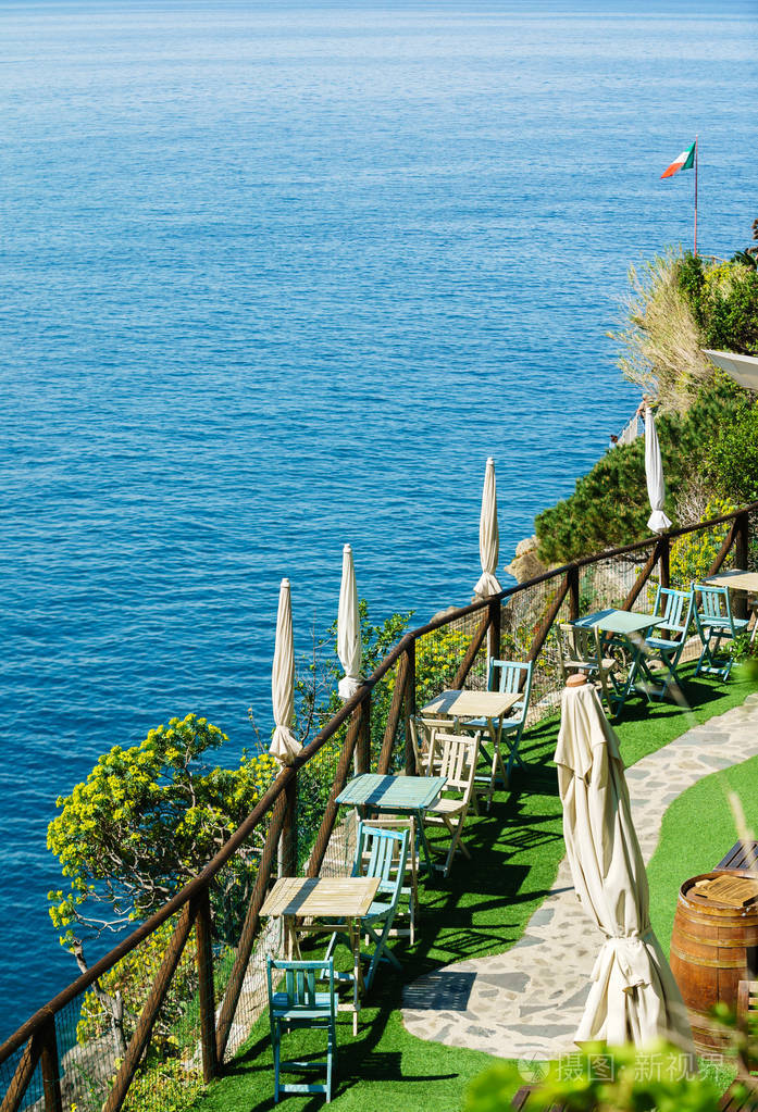 在意大利的露天咖啡馆